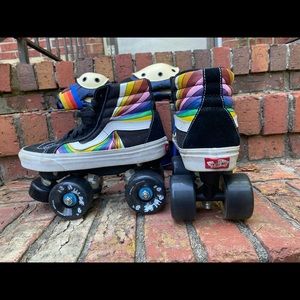 Vans Roller Skates with knee and elbow pads